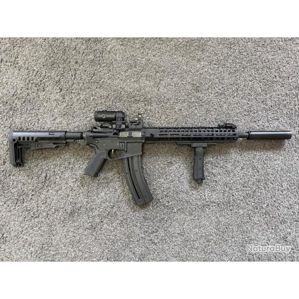 "PACK" Carabine HAMMERLI TAC-R1 Calibre 22 Lr + Point rouge + Loupe + Silencieux + Poign�e