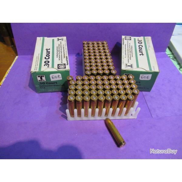 2 boites de balles 30 COURT en 110 grains balles 1/2 blind�