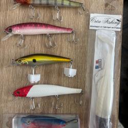 Lot leurres durs et souple neufs