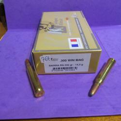 300 WINCHESTER MAGNUM BOITE DE 20 balles sierra RN 220 gr SOLOGNE
