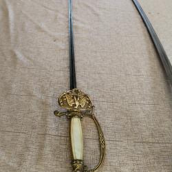 &Eacute;p&eacute;e officier poudre et salp&ecirc;tre