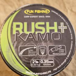 Fil monofilament FUN FISHING RUSH+ KAMO 0,35mm 9,9kg 1000m - HILMAR SUPER DESTOCK !!!