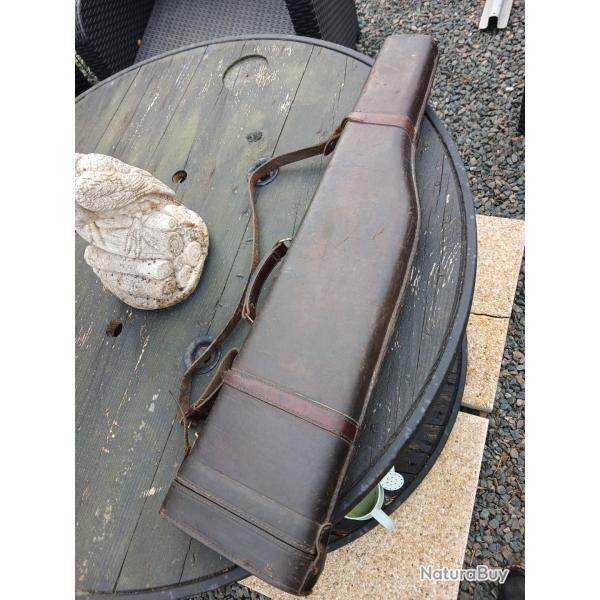 �tui cuir pour fusil de chasse