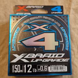 Tresse XBRAID UPGRADE X4 PE 0.6 150m - HILMAR SUPER DESTOCK !!!