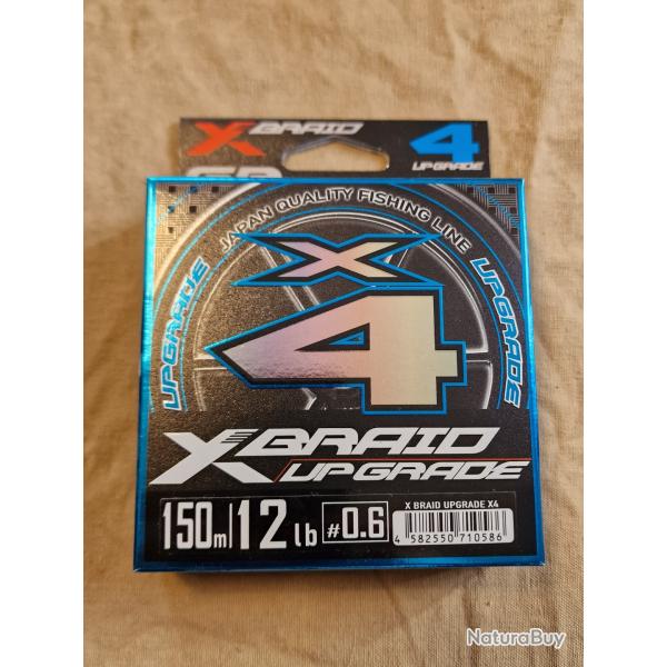 Tresse XBRAID UPGRADE X4 PE 0.6 150m - HILMAR SUPER DESTOCK !!!