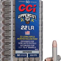 Cartouches CCI 22LR Uppercut 32gr HP