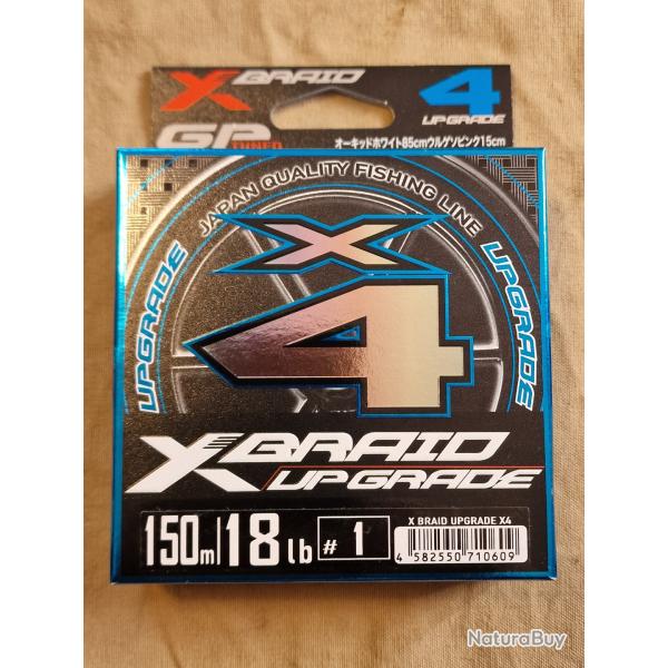 Tresse XBRAID UPGRADE X4 PE 1 150m vert - HILMAR SUPER DESTOCK !!!