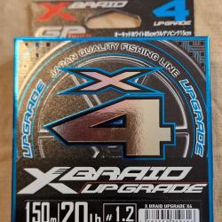 Tresse XBRAID UPGRADE X4 PE 1.2 150m - HILMAR SUPER DESTOCK !!!