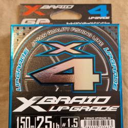 Tresse XBRAID UPGRADE X4 PE 1.5 150m - HILMAR SUPER DESTOCK !!!