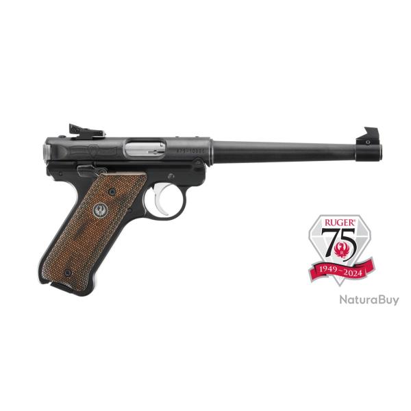 RUGER  - PISTOLET MARK IV STANDARD .22LR 6.88" 10CPS 75EME ANNIVERSAIRE - DESTOCKAGE