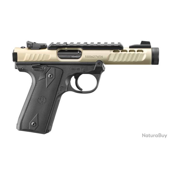 RUGER  - PISTOLET MARK IV 22/45 LITE .22LR 4.40" 10CPS OR ANODISE 1/2-28" FILE (2C) - DESTOCKAGE