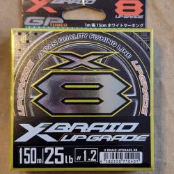 Tresse XBRAID UPGRADE X8 PE 1.2 150m - HILMAR SUPER DESTOCK !!!