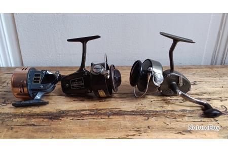 Lot De 4 Moulinets De Pêche Vintage – Marron – Eau Douce – Truite – Bon état