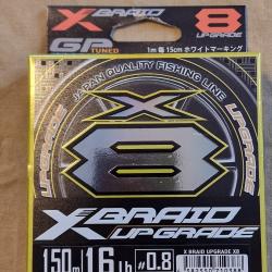 Tresse XBRAID UPGRADE X8 PE 0.8 150m - HILMAR SUPER DESTOCK !!!