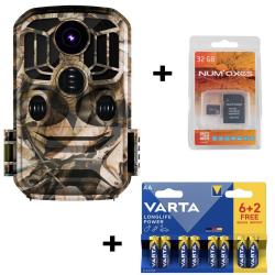 Pack pi&egrave;ge photographique Ravik RAV200 + Carte 32GB + 8 piles