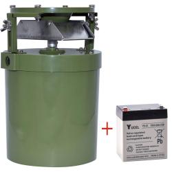 Pack agrainoir automatique 12V Pisteurs programmateur hebdomadaire + batterie 12V