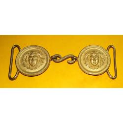BOUCLE DE CEINTURE DE GRANDE TENUE DE L'ARMEE FRANCAISE MODELE 1931 AVEC TETES DE MEDUSES  , FABRICA
