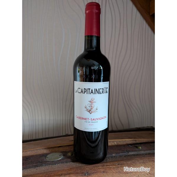 Vin de France rouge Cabernet-sauvignon La capitainerie 2023 ; 6 bouteilles