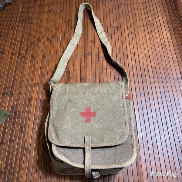 MILITARIA MUSETTE SAC MILIAIRE PREMIER SECOURS M�DECINS