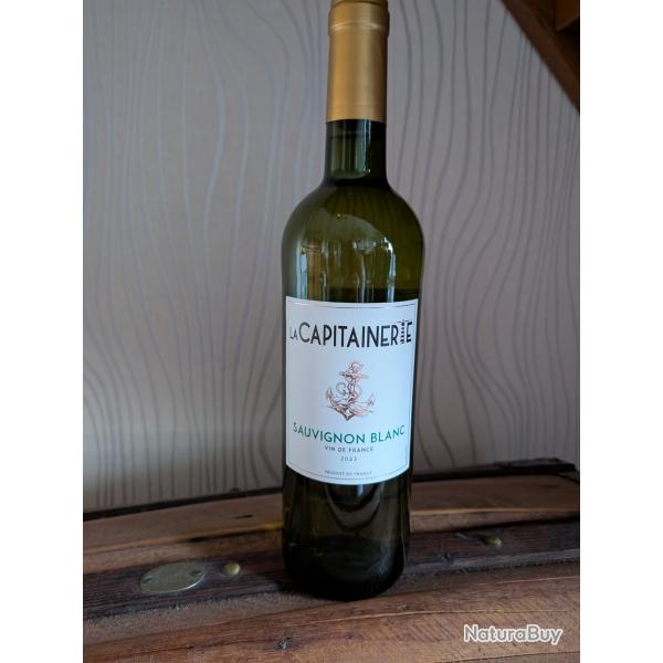Vin de France blanc Sauvignon La capitainerie 2023 ; 6 bouteilles