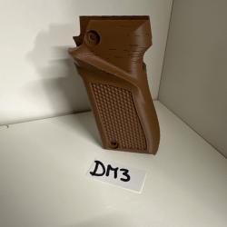 (D-M3) ! NOUVEAU ! Crosse marron fonc&eacute; pour pistolet Unique 22lr mod&egrave;le D et E.
