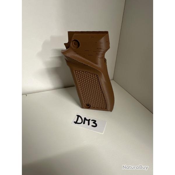 (D-M3) ! NOUVEAU ! Crosse marron fonc� pour pistolet Unique 22lr mod�le D et E.