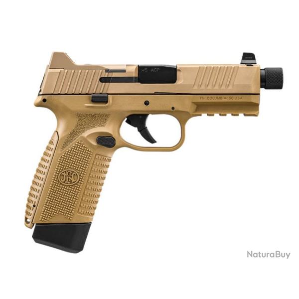 FN HERSTAL - PISTOLET SEMI AUTOMATIQUE  545 TACTICAL 45 ACP FDE/FDE - DESTOCKAGE