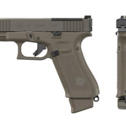 GLOCK - Pistolet Glock 45 MOS Gen 5 FS Filet&eacute; M13.5x1 LH Edition Hunter (ODG) - 9x19 - DESTOCKAGE
