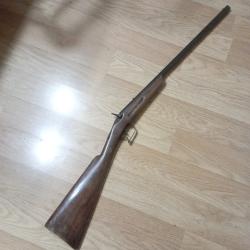 Belle carabine de jardin en 6mm avec rare canon lourd ray&eacute;