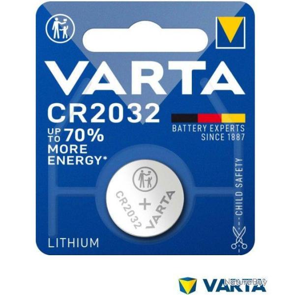Pile Bouton CR2032 Lithium 3V 230mAh VARTA