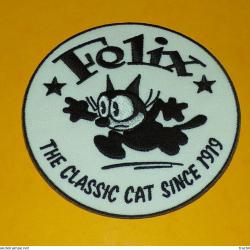 TISSU PATCH :&nbsp; FELIX THE CLASSIC CAT SINCE 1919, DIAMETRE 9&nbsp;CM , BON ETAT VOIR PHOTOS . POUR TOUT RE