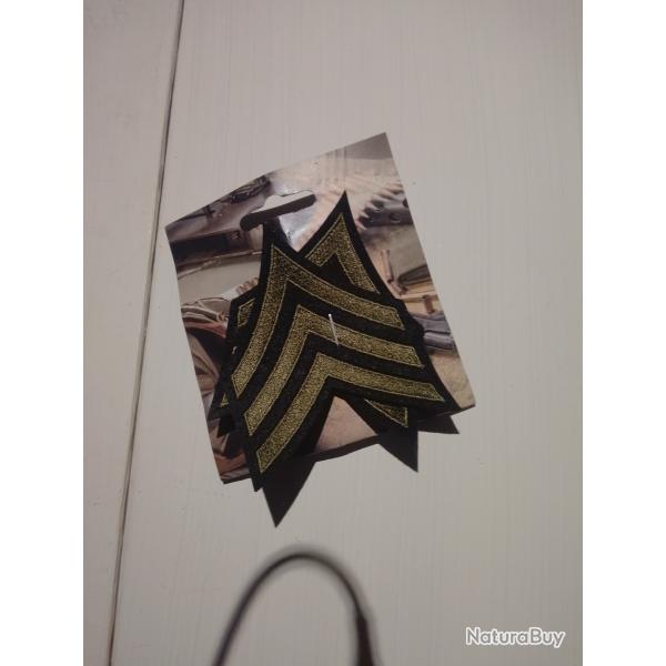 Vends paires de grades us infanterie ww2 sergent. neuf