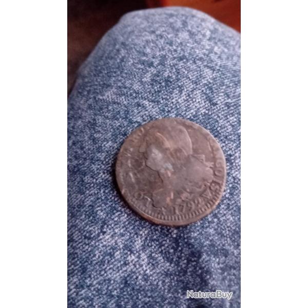 Pi�ce de Louis XVI roi de 1792