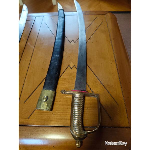 Sabre briquet quillon droit �poque r�volutionnaire