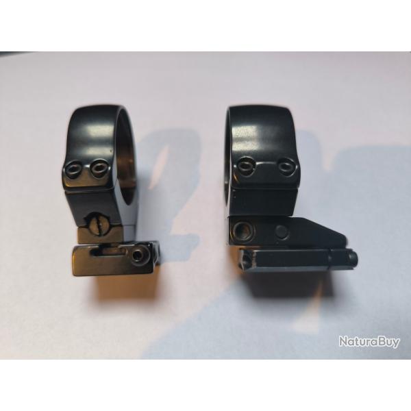 Montage EAW pivotant complet aec colliers de 34mm pour Browning BAR