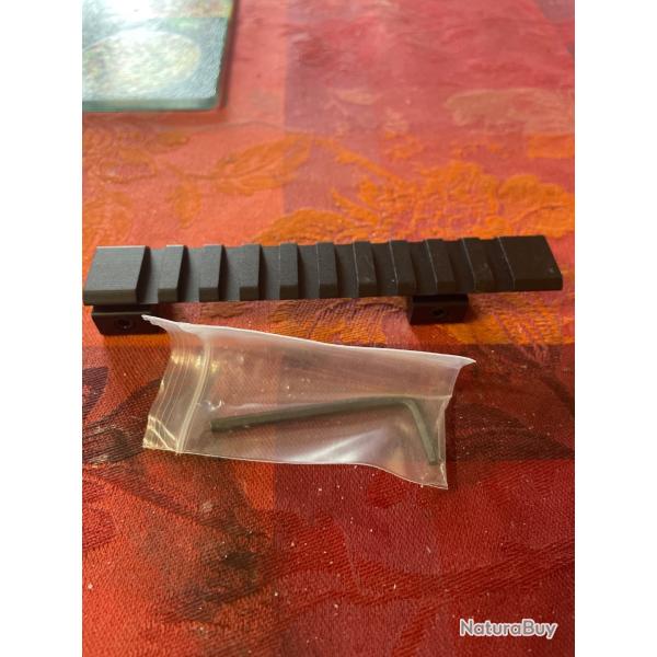 Adaptateur picatinny rail de 11 mm vers picatinny