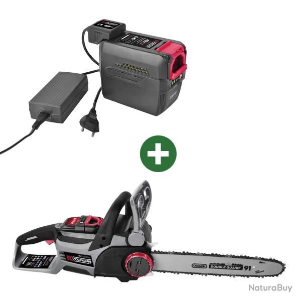 Tron�onneuse 40V Voltkore� - Batterie 4,0 Ah + Chargeur Inclus