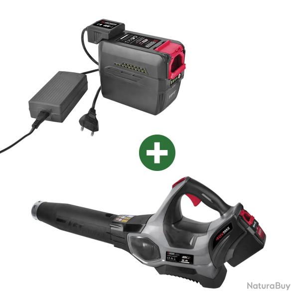 Souffleur 40V Voltkore� - Batterie 4,0 Ah + Chargeur Inclus