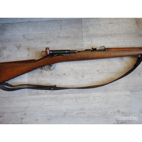 Fusil de cadet Rubin Schmidt. Mod�le 1897 avec bretelle et bouchon d'origine ! Calibre GP90