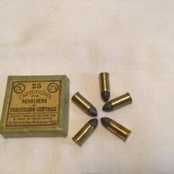 5 cartouches 320 bulldog 7m/m percussion centrale