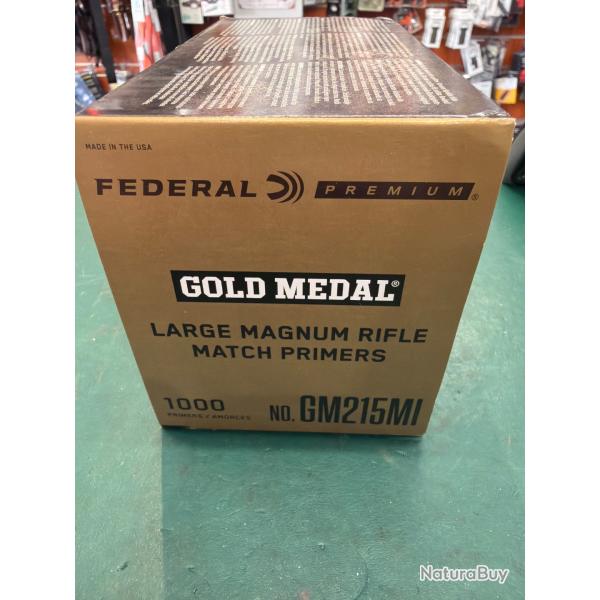 Amorce f�d�ral large magnum rifle 215mi par 1000