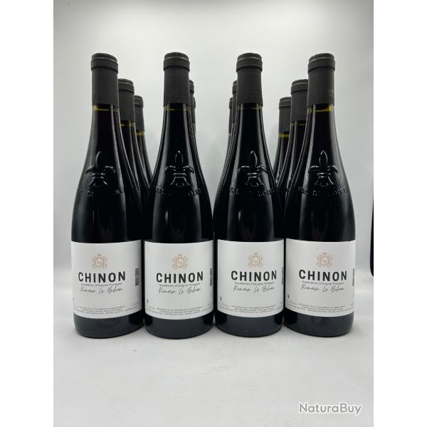 Vente Flash ! 12 Bouteilles de vin rouge - Romain Le Bihan Chinon - NM