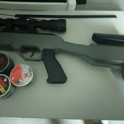 Carabine crossman neuf avec lunette 6 bo&icirc;te de plomb barillet plus housse de transport