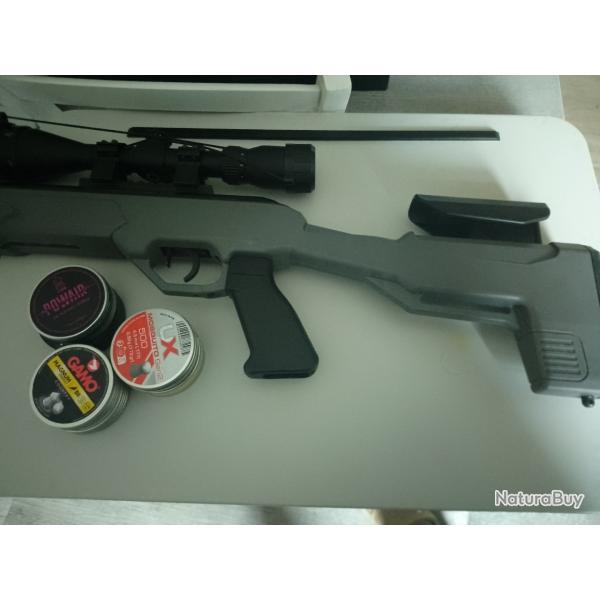 Carabine crossman neuf avec lunette 6 bo�te de plomb barillet plus housse de transport