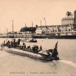 Carte Postale Ancienne Saint-Malo Torpilleur -N&deg;7679