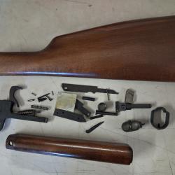 Lot pi&egrave;ces carabine RECH 22 short a levier de sous garde