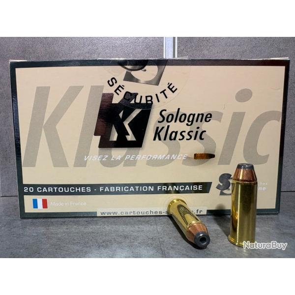 "NOUVEAUT� 2026" Cartouches SOLOGNE Calibre 44 Rem Mag Subsonique 240 gr/15.6G HP (Boite de 20)