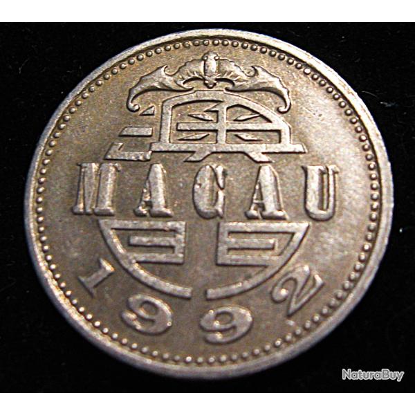 Macau , piece de 1 pataca 1992 ttb diametre 26 mm