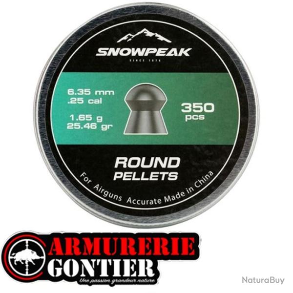 Plombs SNOWPEAK 6.35 1.65G X350
