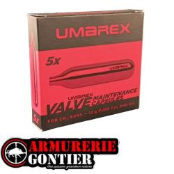 Capsules de nettoyage CO2 Umarex 12 g - Pack de 5